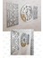 Wooden Factory Time Collection 3 Parça Fero Latin Rakamlı Dekoratif Duvar Saati (Gümüş) 1