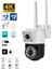 4mp Iç ve Dış Mekan Uyumlu Ip Kamera IP66 Sertifikalı Hareket Takip Dual Lens Güvenlik Kamerası 1
