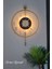 Led'li Golden Latin Face Büyük Boy (50 x 75 Cm) Modern Dekoratif Sarkaçlı Metal Duvar Saati 1