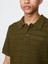Erkek Haki Örgü Polo T-Shirt 2
