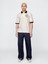 Erkek Beyaz Athletic Gap Logo Pique Polo T-Shirt 5
