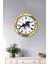 Hediyelik 36 cm Gold Metal Atlı Duvar Saati 1