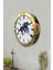 Hediyelik 36 cm Gold Metal Atlı Duvar Saati 2