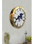 Hediyelik 36 cm Gold Metal Atlı Duvar Saati 3