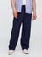 Erkek Lacivert Gauze Baggy Easy Pantolon 3