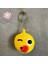 0689 El Yapımı Örgü Dil Çıkaran Emoji Model Anahtarlık 1