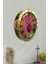Hediyelik 36 cm Gold Metal Kalp Duvar Saati 4