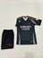 Arsanal Rıce New Sezon Iç Saha Siyah Çocuk Futbol Forması 4lü Set Forma+Şort+Çorp+Bilrklik 2