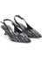 PS-32370 Kadın 4 cm Arkası Açık Taşlı Abiye Stiletto Ayakkabı 1