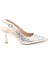 PS-32150 Kadın 7 cm Arkası Açık Abiye Stiletto Ayakkabı 4