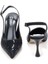 PS-32150 Kadın 7 cm Arkası Açık Abiye Stiletto Ayakkabı 3