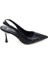 PS-32150 Kadın 7 cm Arkası Açık Abiye Stiletto Ayakkabı 4