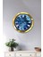 Hediyelik 36 cm Gold Metal Beyaz Romen Duvar Saati 2
