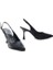 PS-32650 8,5 cm Topuklu Kadın Arkası Açık Stiletto Ayakkabı 5