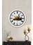 Hediyelik 36 cm Beyaz Metal Mutfak Duvar Saati 1