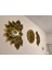 Lotus Mandala Tablolar 40*60 ve 40 cm Burgu Gold Pleksi Duvar Saati 1
