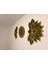 Lotus Mandala Tablolar 40*60 ve 40 cm Burgu Gold Pleksi Duvar Saati 3