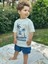 Kargo Bermuda Şort ve Baskılı Tshirt Seti Erkek Bebek Çocuk 3