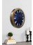 36 cm Eskitme Metal New Blue Duvar Saati 3