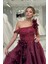 Bordo Asimetrik Yaka Nişanlık 7979 1