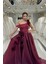 Bordo Asimetrik Yaka Nişanlık 7979 2