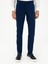 Erkek Lacivert Slim Fit Kanvas Pantolon 50304318-VR033 2