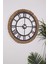 Muyika Roma Metal Üstü Hasır El Örmesi 58X58CM Dekoratif Duvar Saati Mds-H 1