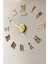 Time Collection 3D Roma Rakamlı Duvar Saati (Altın) 1