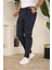 Erkek Casual Slim Fit Cord Desenli Kumaş Pantolon 1