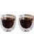 Çift Cidarlı Cam - Kahve - Latte - Espresso - Meşrubat Bardak Seti 250 Ml x 2 Adet 2321 1