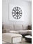Muyika New Bunnela Yeni Koleksiyon Dekoratif Metal Siyah Duvar Saati Sessiz Mekanizma 41X41CM Mds-4 3