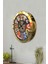 Hediyelik 36 cm Gold Metal Retro Duvar Saati 2