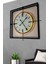 Siyah Kristal Square 60 cm Modern Duvar Saati 2