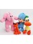 Bandai 4pcs Seti Pocoyo Elly Pato Loula Yumuşak Peluş Doldurulmuş Figür Oyuncak Bebek (Yurt Dışından) 1