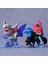 6 Digimon Model Bebek Agu Tyrannosaurus Mekanik Mavi Ejderha Canavar V-Mon Anime Modeli (Yurt Dışından) 4