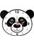 Sevimli Panda Duvar Saati Çocuk Odası Duvar Saati 1