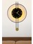 LED Nero Amedi Black, Gold Point, Modern Dekoratif Metal Duvar Saati 4