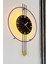 LED Nero Amedi Black, Gold Point, Modern Dekoratif Metal Duvar Saati 6
