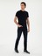 Erkek Koyu Lacivert Slim Fit Pamuk Karışımlı Jean Pantolon 50309059-VR100 1