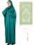 Namaz Elbisesi Eşarp Seccade Tesbih Set, Islami Giyim Takım Ferace Turban Şal 1