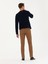 Erkek Kahverengi Carrot Fit Kanvas Pantolon 50266747-VR029 4