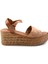 Bej Leather Kadın Sandalet K05197004003 1