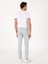 Erkek Buz Mavisi Slim Fit Pamuk Karışımlı Jean Pantolon 50298870-VR036 4