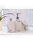 Aurelia Mermer 5 Parça Banyo Seti – Sıvı Sabunluk, Diş Fırçalık, Katı Sabunluk, Pamukluk ve Tepsi 4