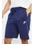 Sportswear Club Jersey Cotton Shorts Unisex Pamuklu Ince Yazlık Şort Lacivert 1