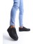 ET166 Prestige Bağcıklı Cilt Kapitone Desenli Erkek Günlük Sneaker Ayakkabı St - Siyah 2
