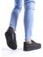 ET166 Prestige Bağcıklı Cilt Kapitone Desenli Erkek Günlük Sneaker Ayakkabı St - Siyah 3