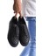 ET166 Prestige Bağcıklı Cilt Kapitone Desenli Erkek Günlük Sneaker Ayakkabı St - Siyah 4