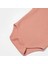 Waffle Smile Kısa Kol Bebek Body Red-Brown 4