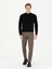 Erkek Kahverengi Slim Fit Kanvas Pantolon 50277668-VR029 1